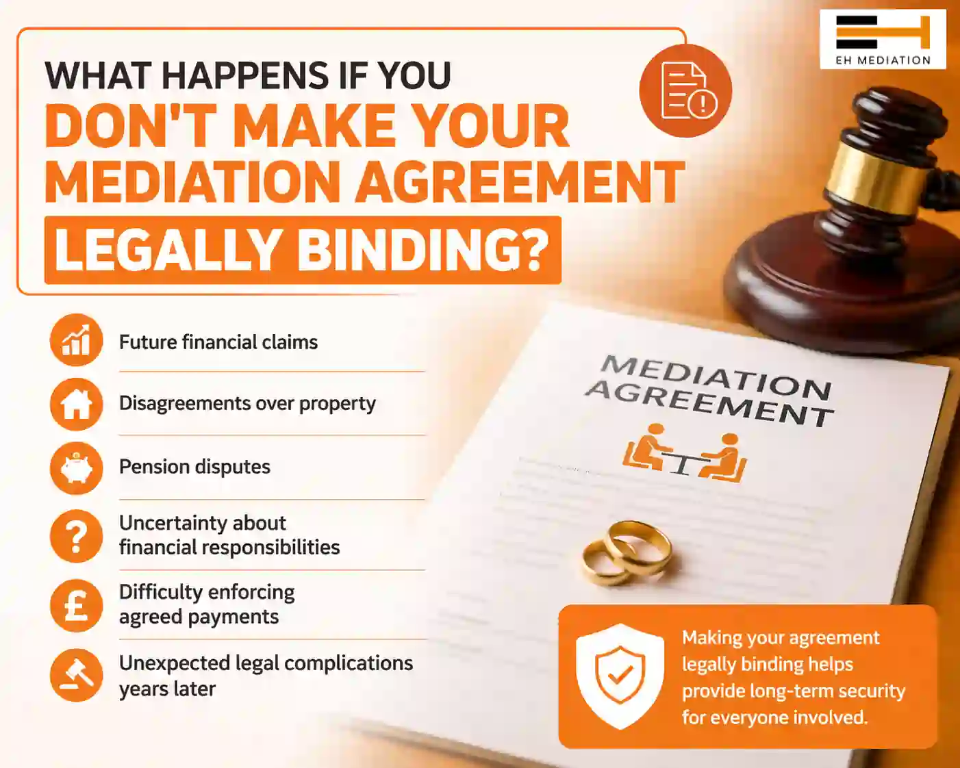 What Happens If You Don't Make Your Mediation Agreement Legally Binding Truro?